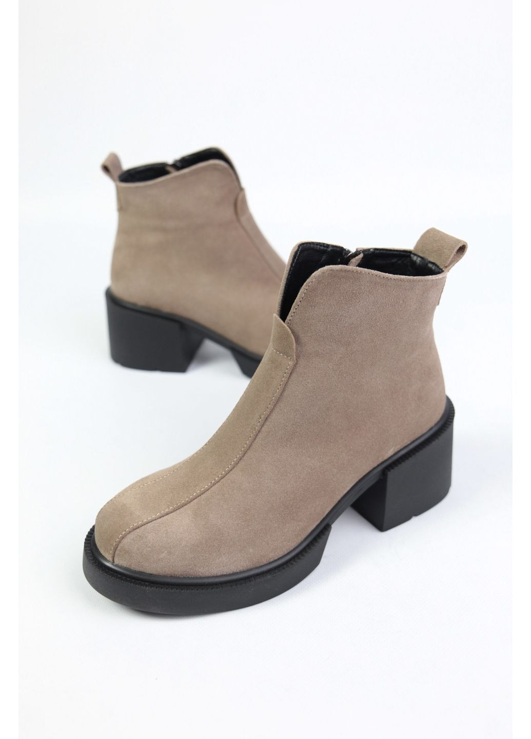 Коричневые демисезонная ботильони Benito