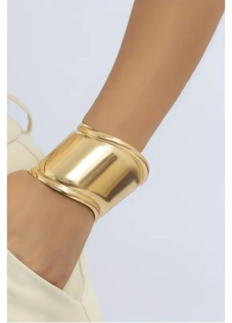Браслет золотистый манжета скоба, 1488 No Brand (362453644)