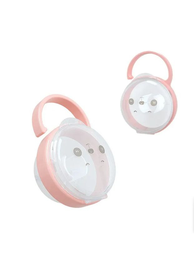 Футлярконтейнер для пустышки полупрозрачный Мишка, розовый Mommy Bag (280941996)
