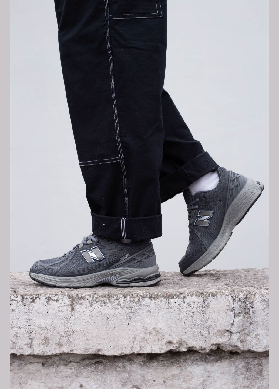 Серые мужские кроссовки текстильные легкие нью баланс 1906r серые No Brand