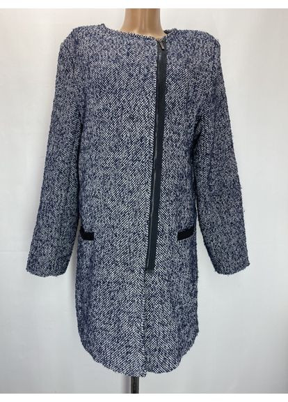 Серо-синее демисезонное Пальто однобортное Made in Italy