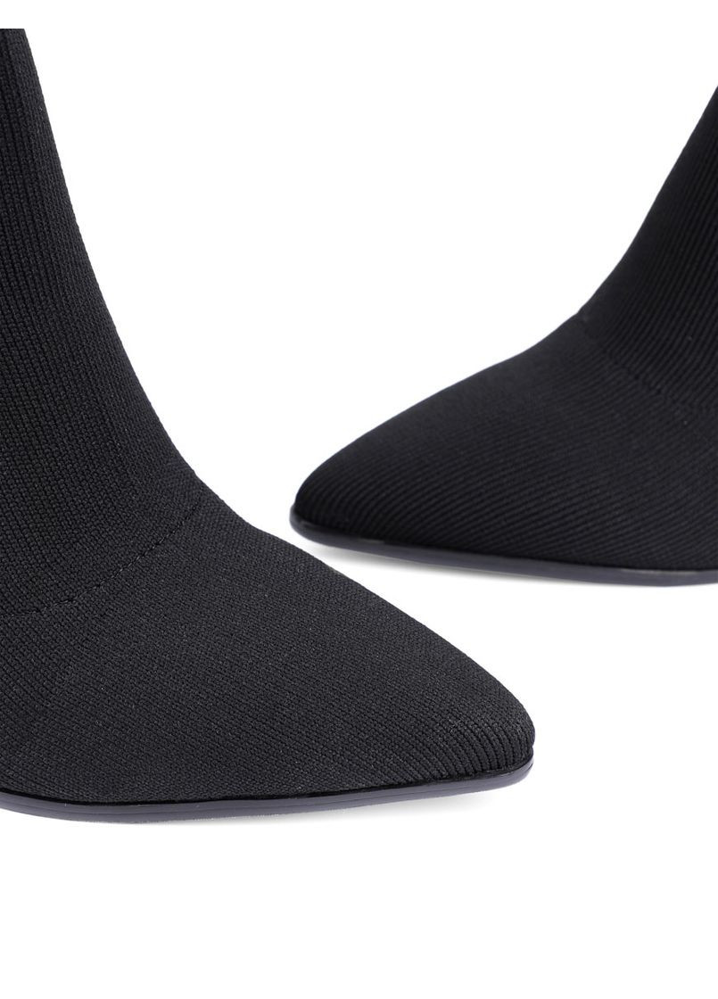 Осенние женские ботинки ds206t-5 черный ткань MIRATON тканевые