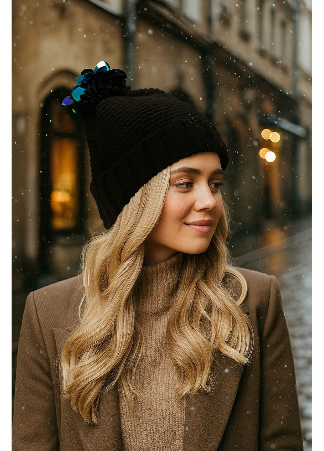 Женская шапка с помпоном Primark (362193065)