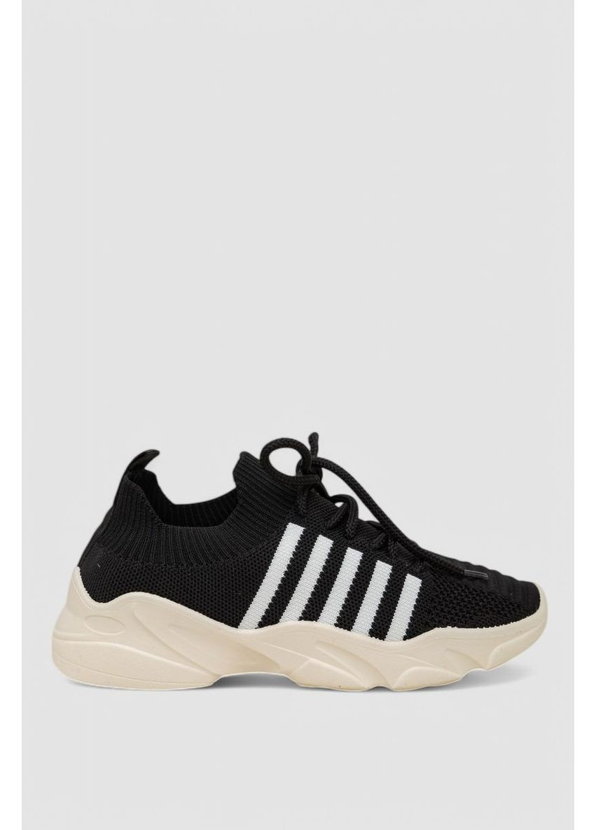 Кроссовки женские текстильные, 244R261K Ager чёрно-белые демисезоны (360859763)