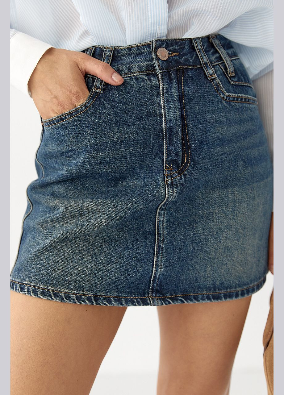Джинсова міні-спідниця Lurex (329626633)