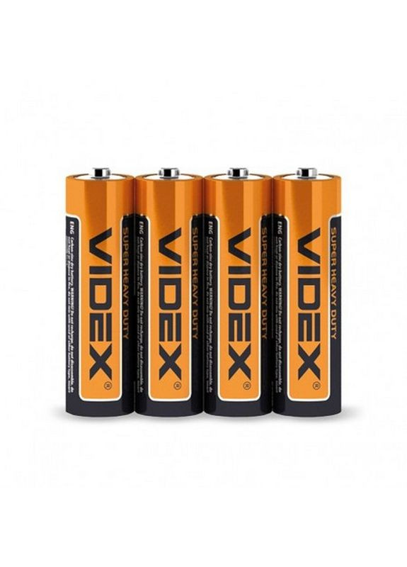 Батарейка ОРАНЖЕВА сіль R6Р АА (продаємо спаяння 4 шт.) Videx (334731888)