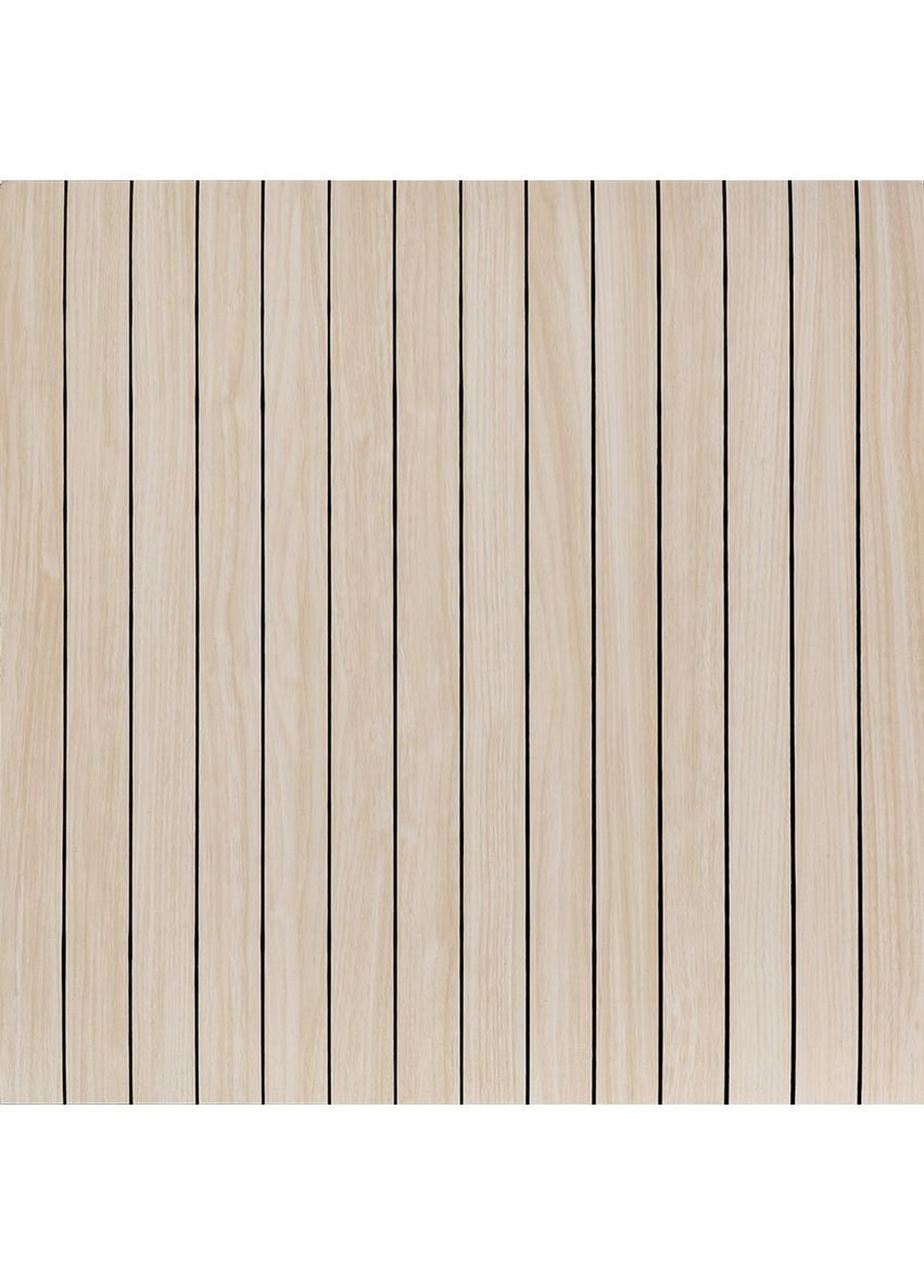 Покрытие виниловое самоклеющееся 3D рейки600х600х2,8мм Ясень кремовый SW-00002199 Sticker Wall (370441096)