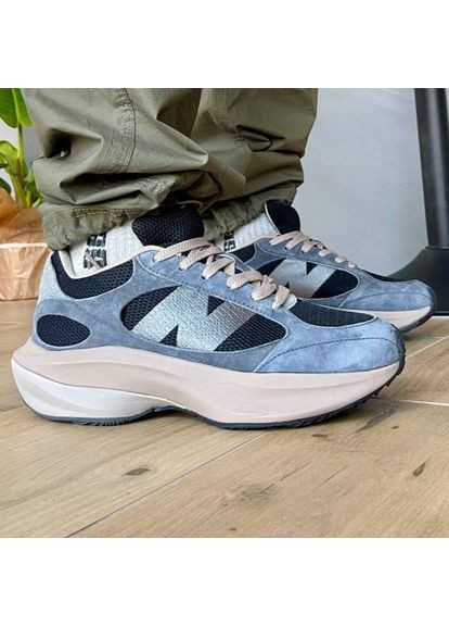 Синій Осінні кросівки чоловічі new balance wrpd runner grey/black uwrpdcst | нью беланс раннер сині No Brand