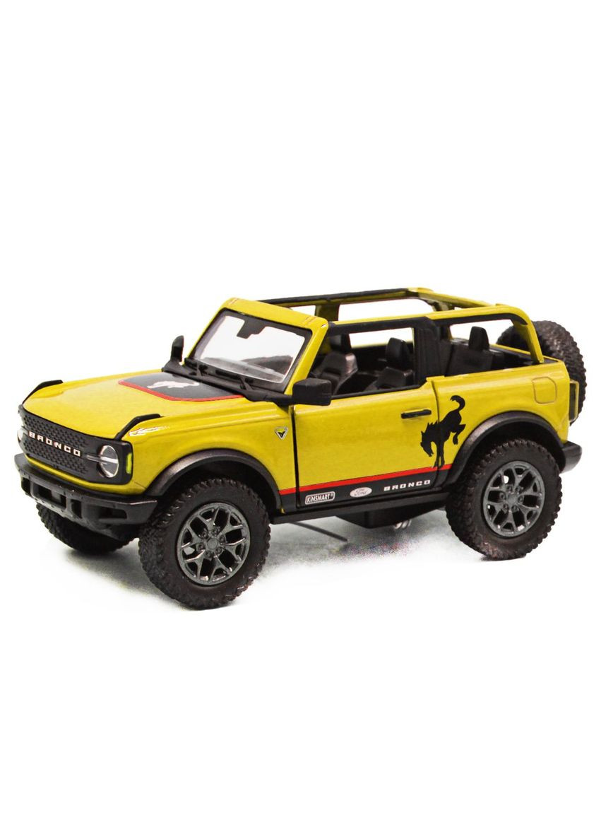 Машинка "Джип Ford Bronco (open top)", жовтий Kinsmart (293082980)