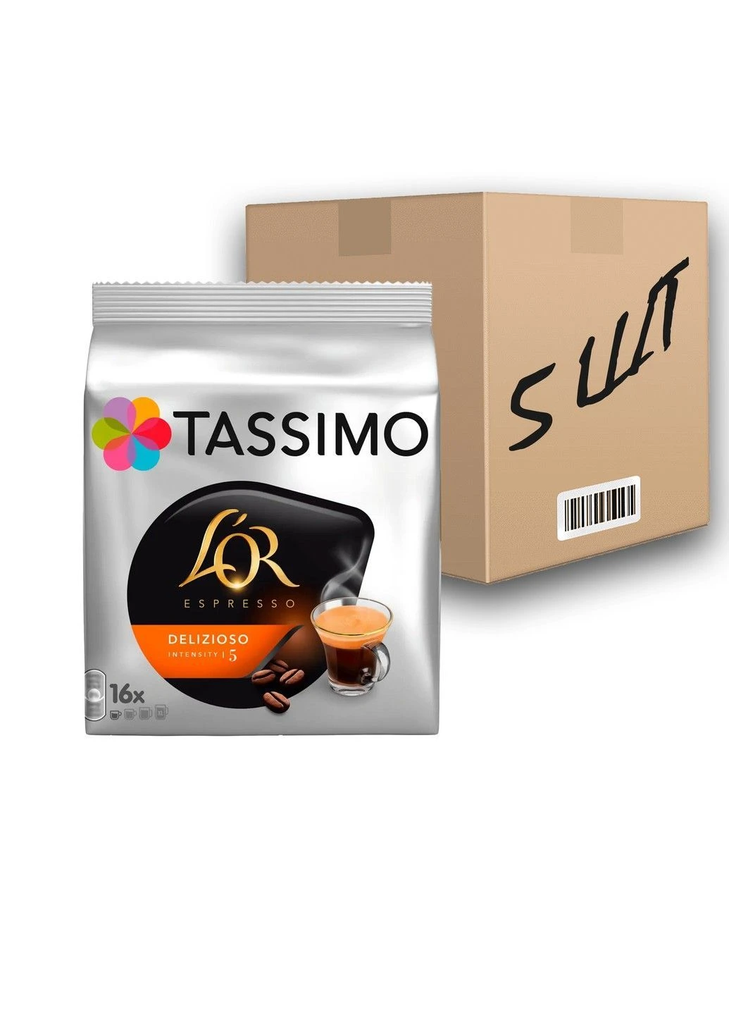 Кофе в капсулах L`or Tassimo delizioso 16 шт (ящик 5шт) L'OR (400916521)