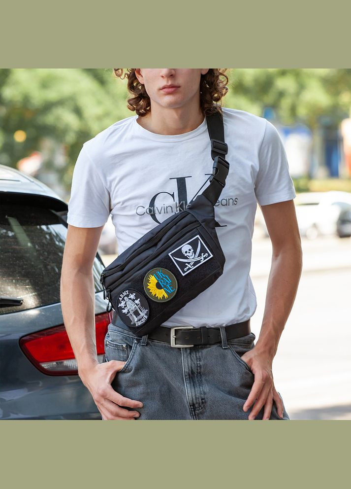 Тактическая бананка с патч-панелью мужская, Сумка через плечо EX-816 из Cordura No Brand (350936983)