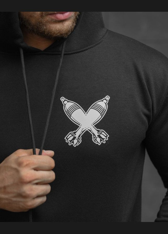 Чоловічий спортивний костюм демісезонний Міна чорний No Brand (303358520)