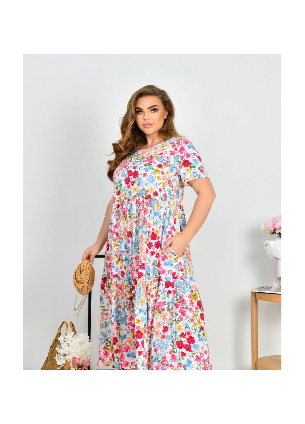 Малиновое платье Liton