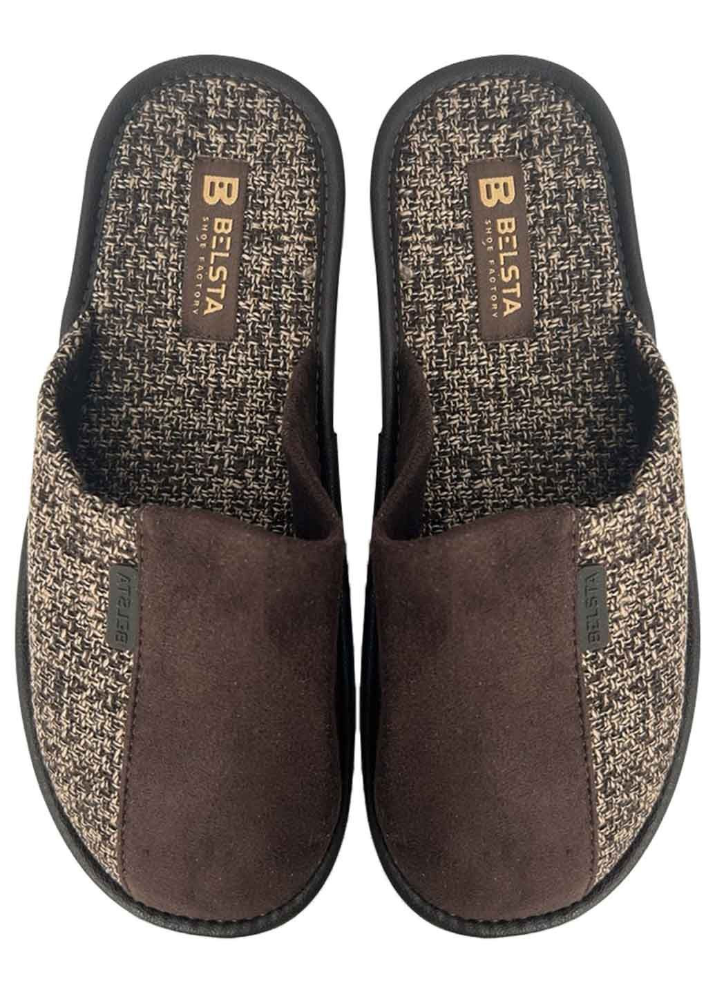 Коричневые тапочки Белста