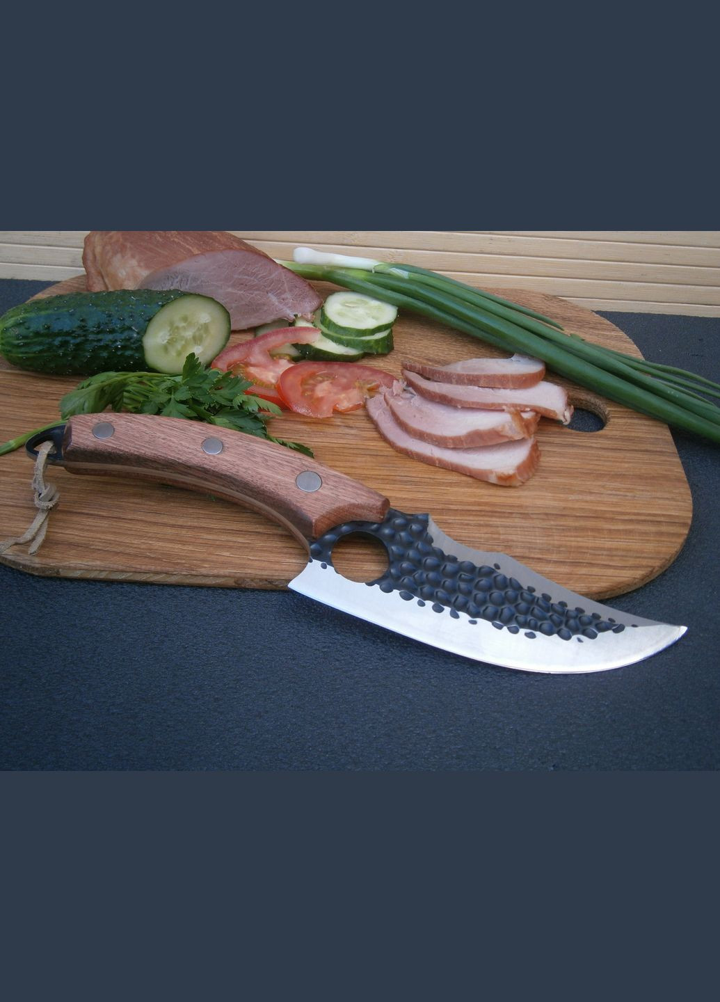 Ніж кухонний кухарський Sakuri Шеф RT-6 фултанг 27 см No Brand (302391775)