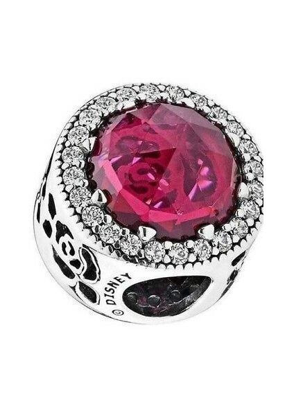 Срібний шарм Пандора "Червоний камінь" 791725NCC Kabluchka (355344543)