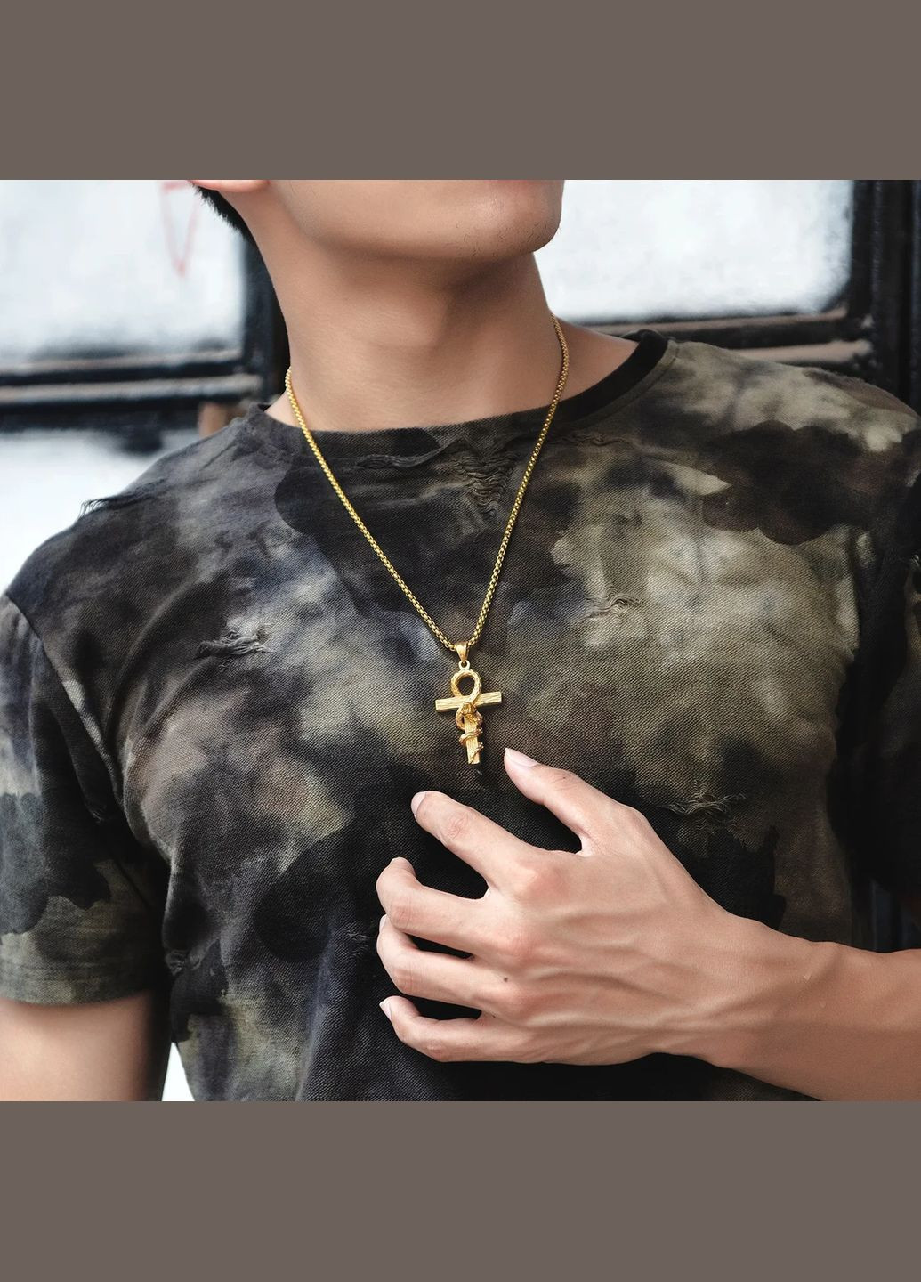 Кулон Єгипетський Хрест Життя "Anch" Анкх зі змією підвіска талісман амулет No Brand (339869728)