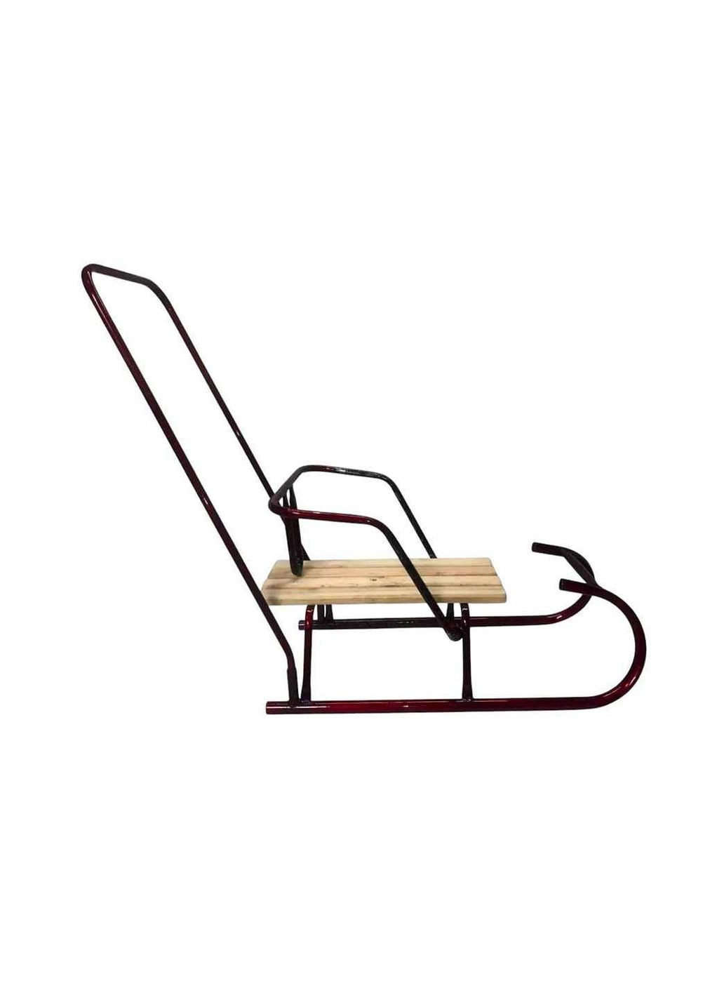 Санки дитячі Сніговик з штовхачем червоний ТМ УКРАЇНА Україна (362695141)