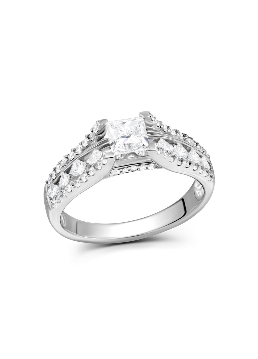 Кольцо с бриллиантами в белом золоте 1-030 211 Zarina (333833825)