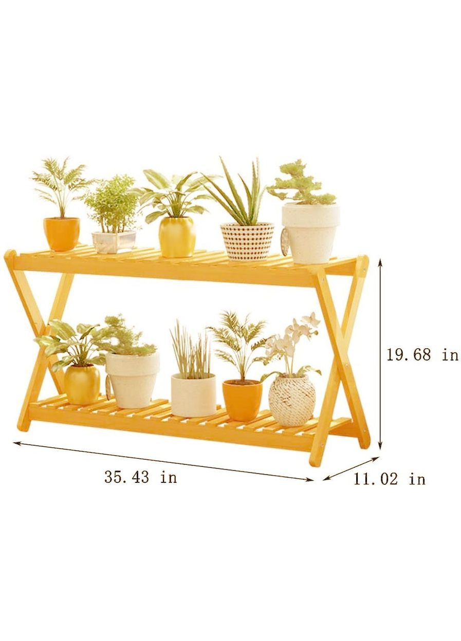 Подставка для цветов из дерева Понферада 90 карри (ЦВП-910303) No Brand (328226659)