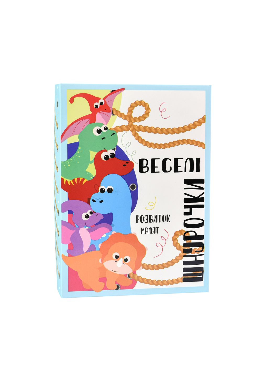 Настольная игра Весёлые шнурочки с динозаврами обучающая игра для развития моторики и концентрации Strateg (369758196)