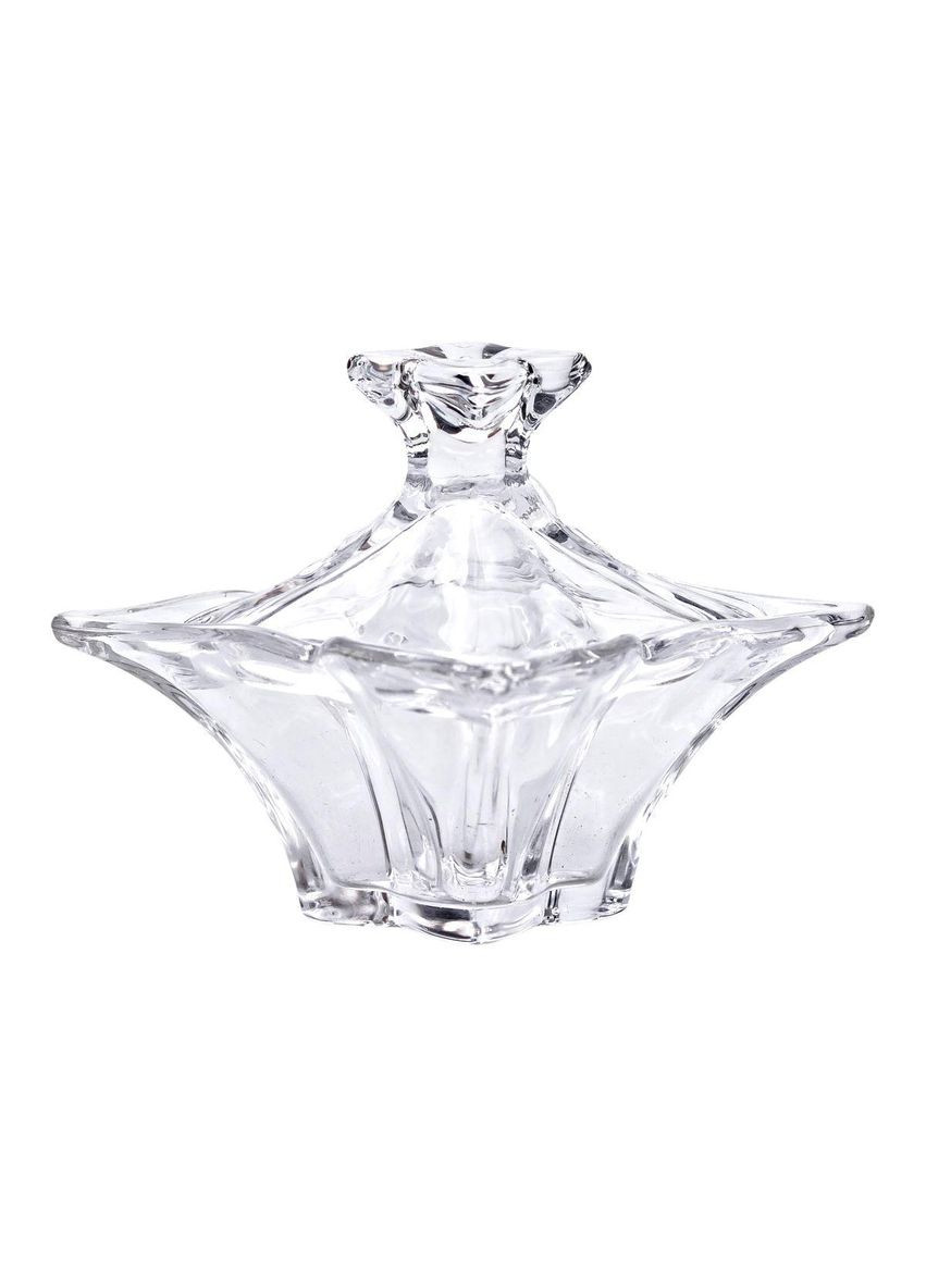 Сахарница с крышкой 8.5×8.5×8.5 см ваза сахарница квадратная стеклянная HP-4-116 Yiwu (370802212)