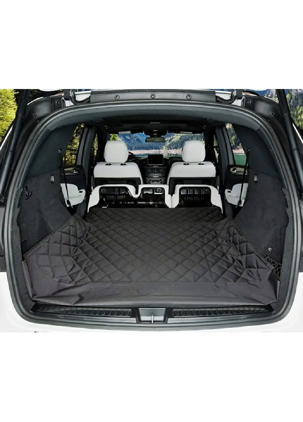 Захисна накидка килимок в багажник машини автомобіля для перевезення тварин багажу 200х135 см (481718-Prob) Чорна Unbranded (365657969)