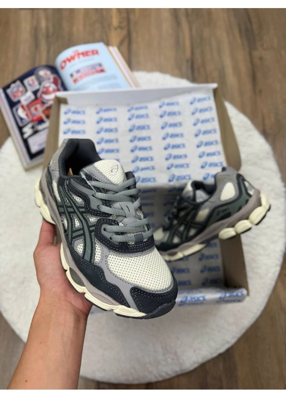 Бежеві літні кросівки asics gel nyc beige brown асікс гель нюк No Brand