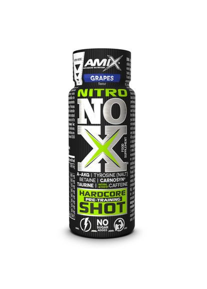 Передтренувальний комплекс Amix NitroNox Shot 60ml (Grapes) Amix Nutrition (296285618)