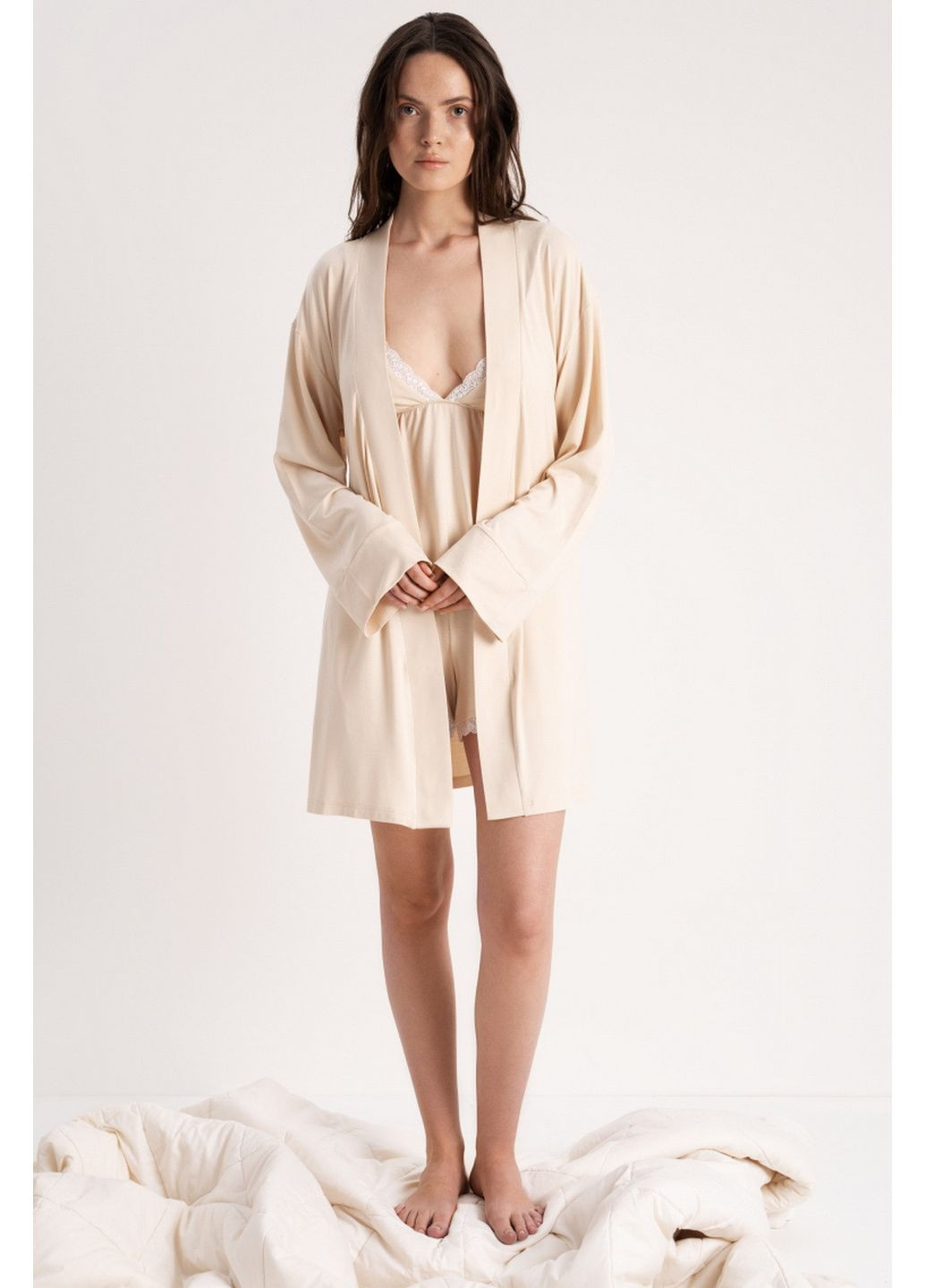 Халат женский короткий из вискозы LP-048 Kate Luna (351583102)