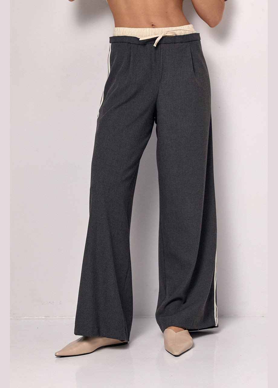 Женские брюки с лампасами на резинке Liton (297373605)