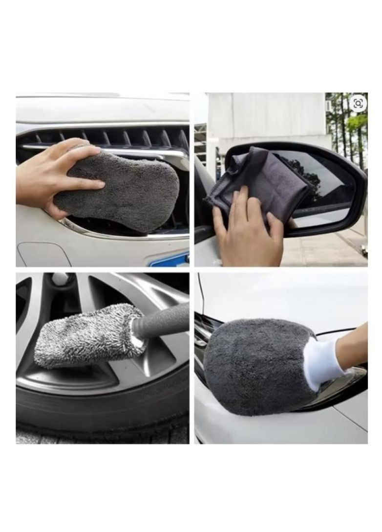 Набор полотенец UFT из микрофибры 9 в 1 для мытья автомобиля No Brand (366197316)