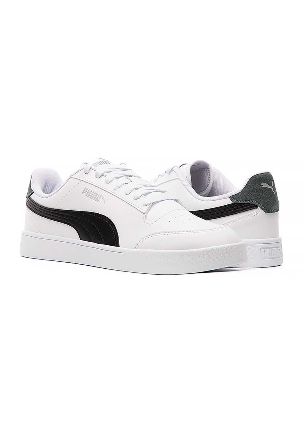 Белые демисезонные мужские кроссовки shuffle белый Puma