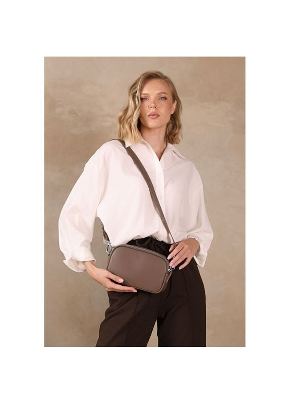 Сумка женская через плечо кожаная поясная/кроссбоди Holly темно-бежевая The Wings (302007395)