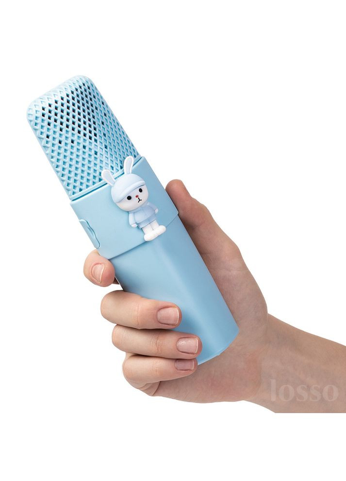 Караоке мікрофон дитячий на акумуляторі KIDS K9 Premium блакитного кольору Losso (327041510)