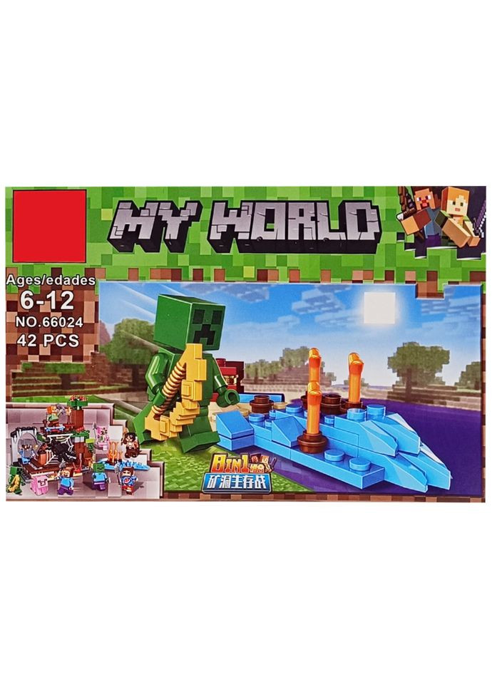 Конструктор детский "Minecraft" 66024K-7, 41 деталь Bambi (334711881)