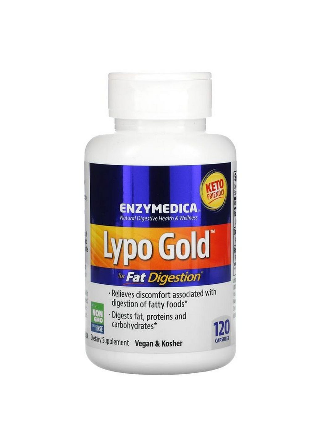 Натуральная добавка Lypo Gold, 120 капсул Enzymedica (293477335)