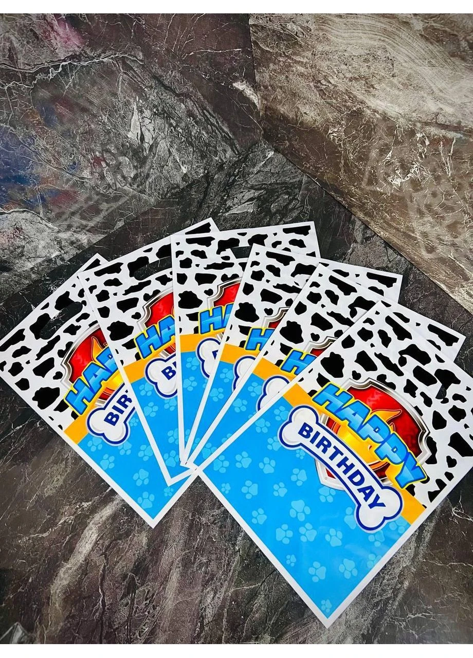Подарунковий пакет "Щенячий патруль Happy Birthday" 25*16,5см No Brand (397002379)