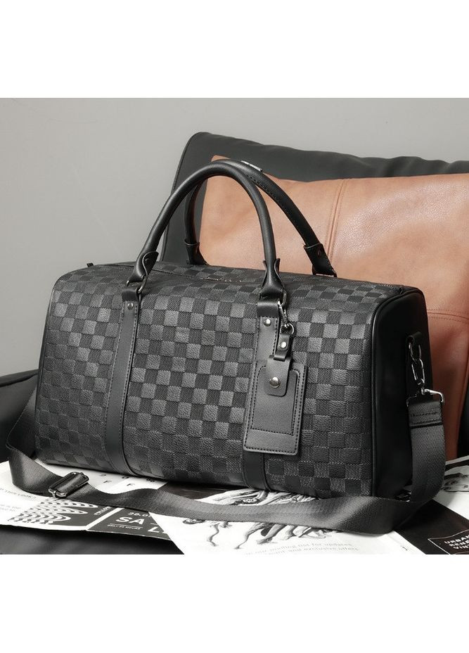 Якісна чоловіча сумка на плече з екошкіри велика дорожня сумка для ручної поклажі з ручкою тоут ProDobro (363260099)