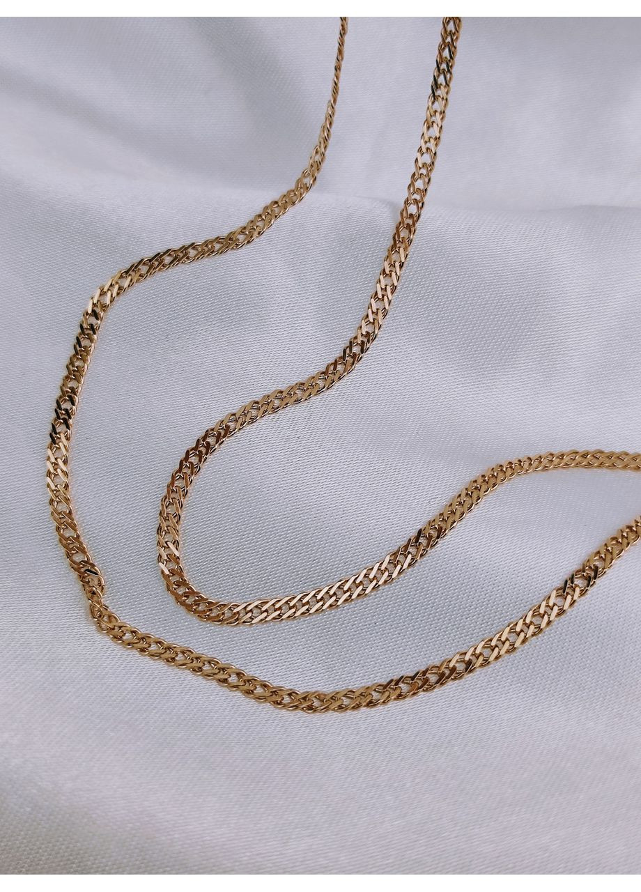 Серебряная цепочка 925 пробы в позолоте Ромб 2 мм 45 см No Brand (366664899)