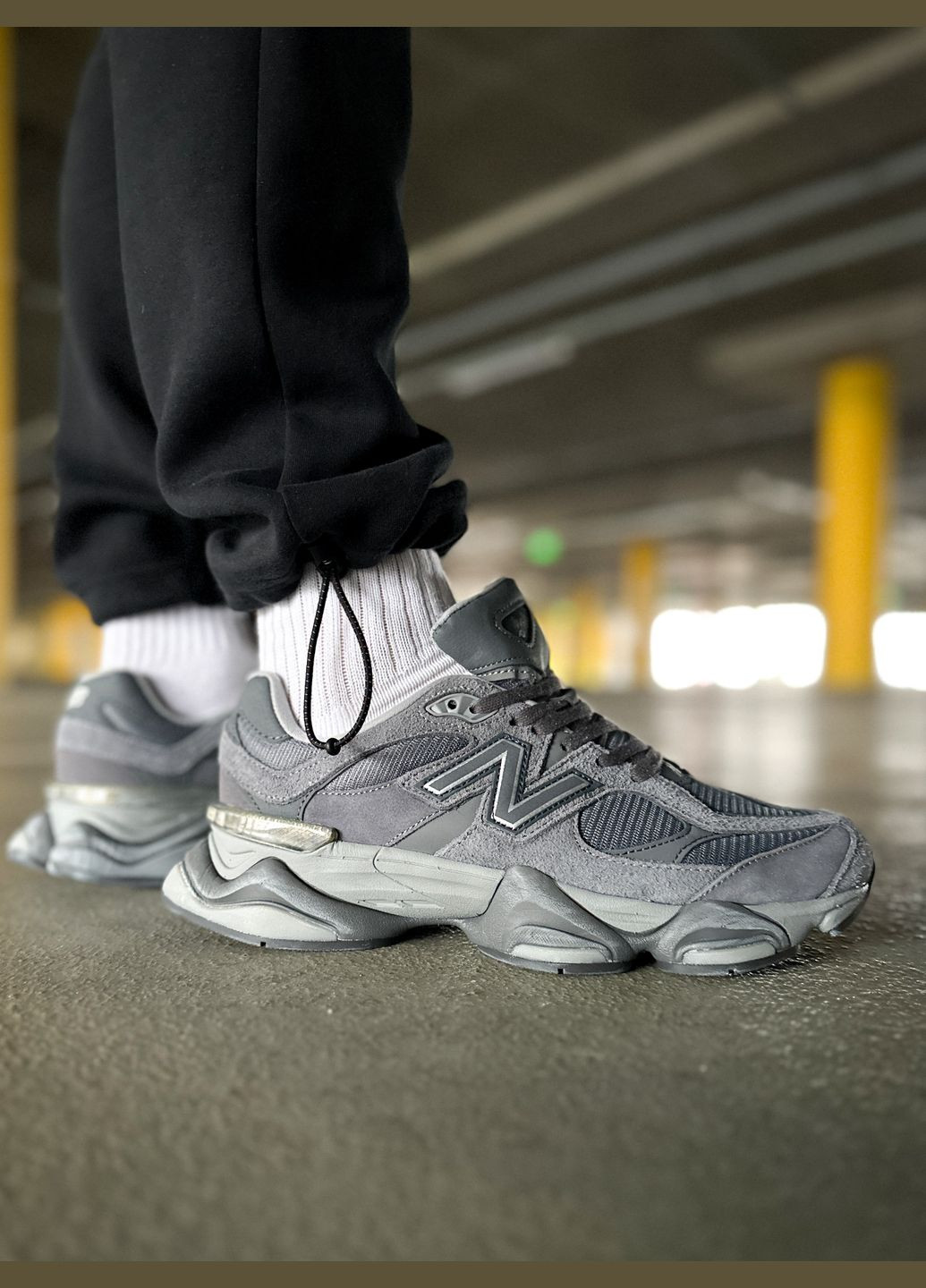 Кроссовки женские и мужские New Balance 9060 casterlock grey | Нью Беланс 9060 серые No Brand серые всесезоны (311314448)