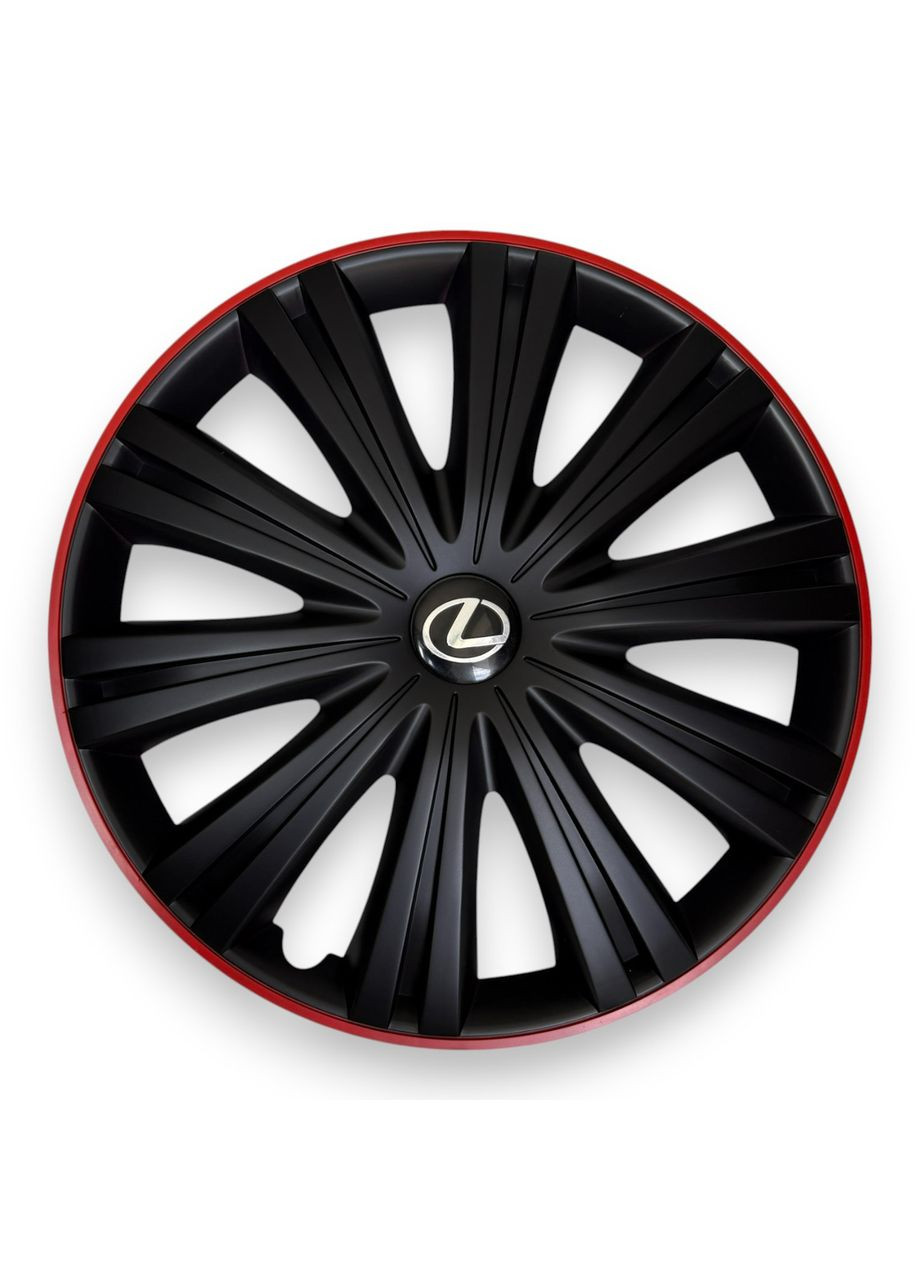 Ковпаки на колеса Giga R Black R14 з логотипом Lexus ковпаки на диски Гіга Р Блек Р14 з логотипом Лексус No Brand (364463076)