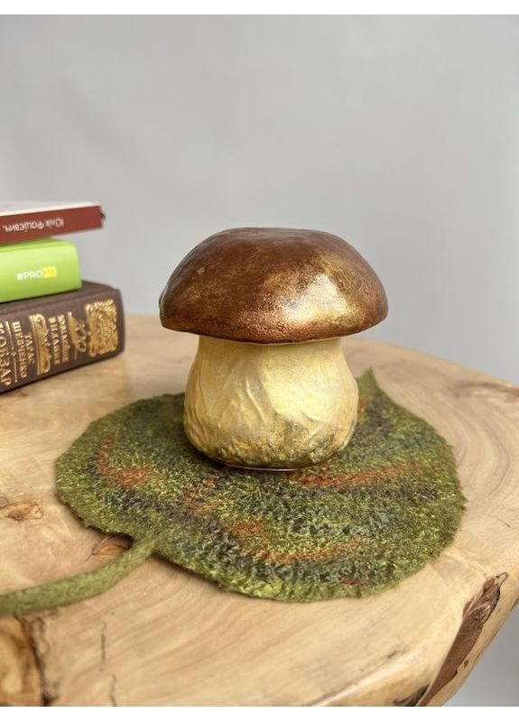 Ароматична свічка у формі гриба – соєвий віск, гіпсове кашпо ручної роботи Hand Made (362194043)