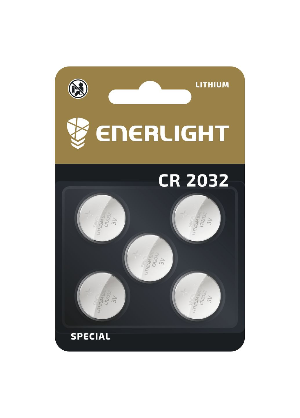 Батарейки Lithium CR 2032, 5 шт. (4823093504080) Enerlight 70320105 (328308764)
