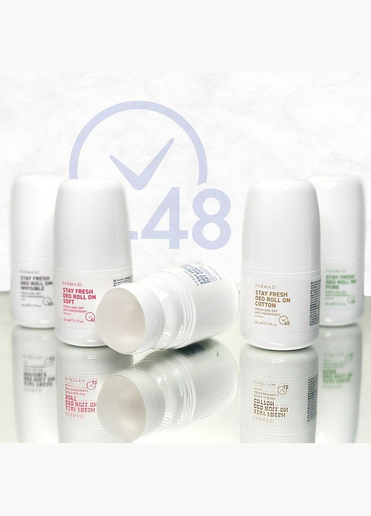 Жіночий роликовий антиперспірант Pure 50 мл Farmasi (294944795)