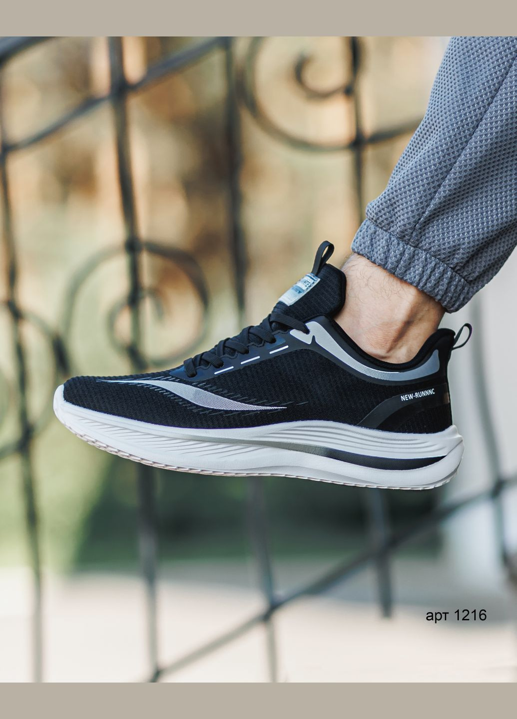 Чорні Літні кросівки літні lion black No Brand Running