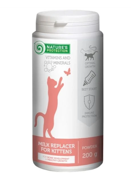 Заменитель молока для котят Kitty-milk 200 г (CAN63294) Nature's Protection (363040231)