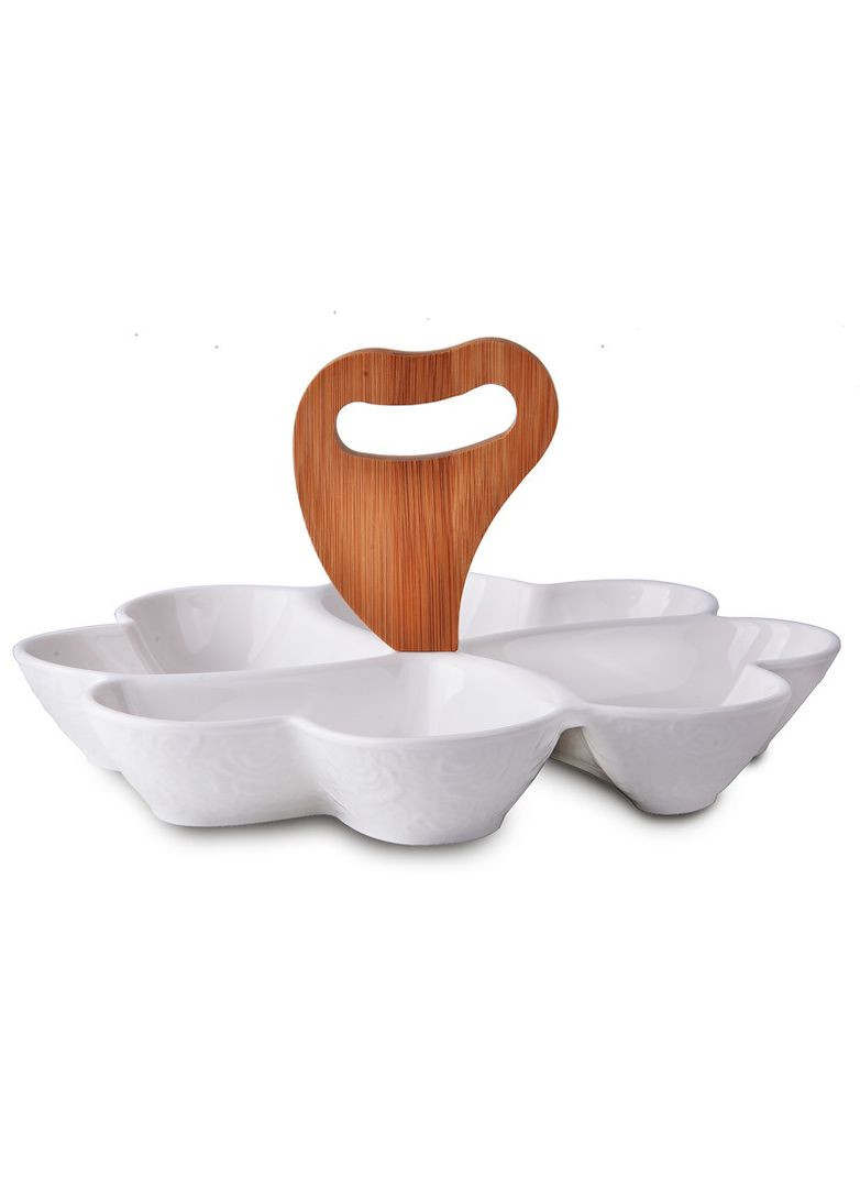 Менажниця на бамбуковій підставці 28х28х16 см 944-007 Lefard (346152229)