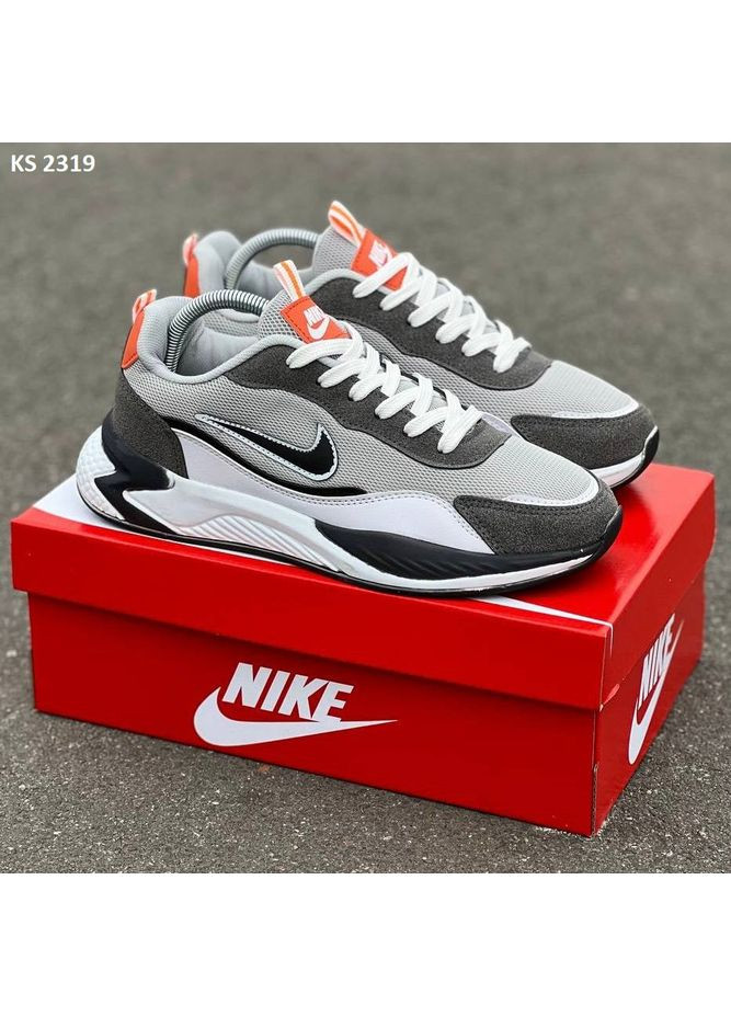 КРОССОВКИ ЖЕНСКИЕ NIKE AIR GRAY BRIGHT НАЙК АИР No Brand серые демисезоны (367176361)