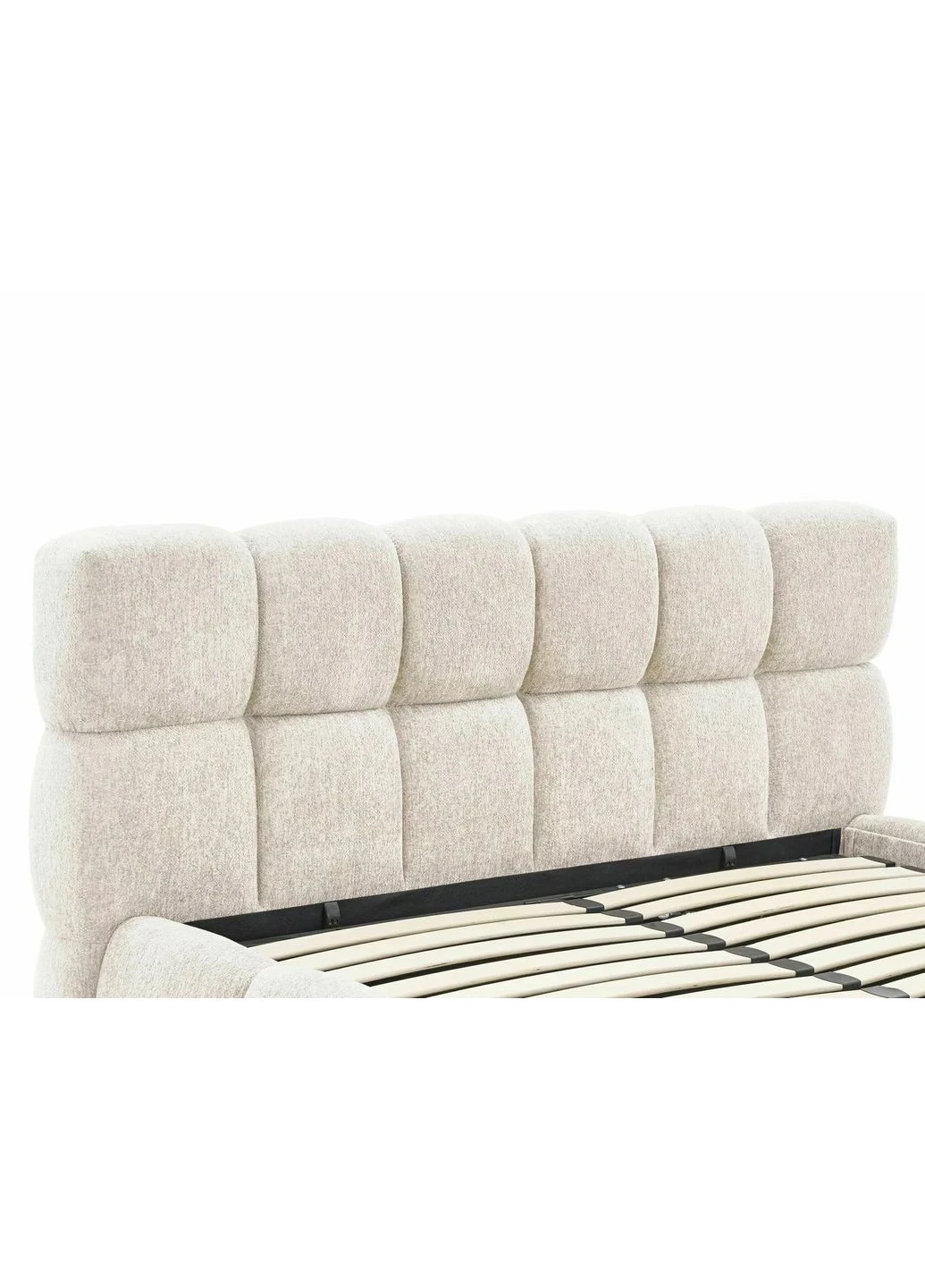 Кровать двухспальная мягкая Parma Raven 140×200 Бежевая ткань Signal (399766734)